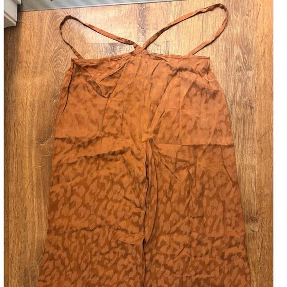 NWT RUMER Animal Print Wrap Pant In Rust Size Small - Picture 4 of 8